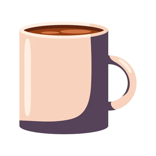Kávový Nápoj Hrnečku Ikona — Stockový vektor
