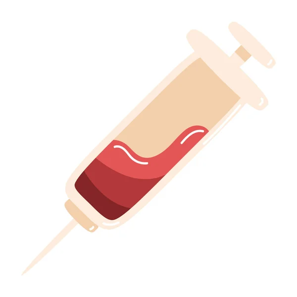 Syringe Medical Drug Medical Icon — Vettoriale Stock