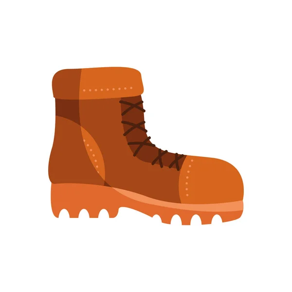 Traveler Boot Shoe Accessory Icon — Stock Vector