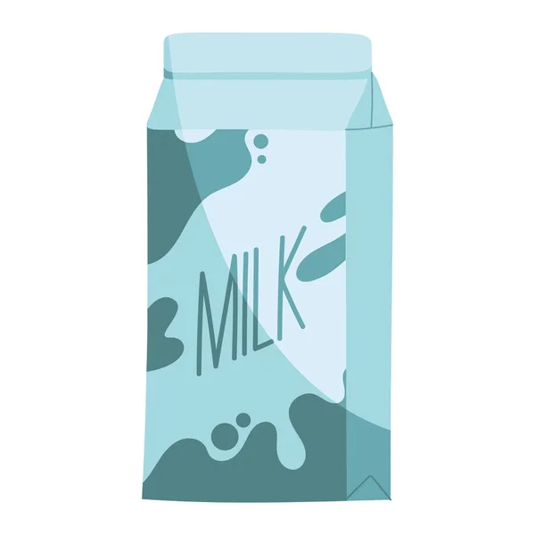 Νωπό Γάλα Συσκευασία Κουτιού — Διανυσματικό Αρχείο