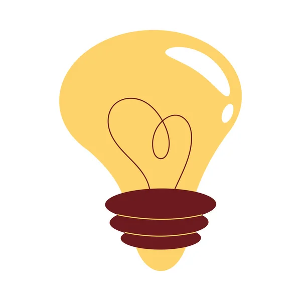 Bulb Light Energy Power Icon — Vector de stock