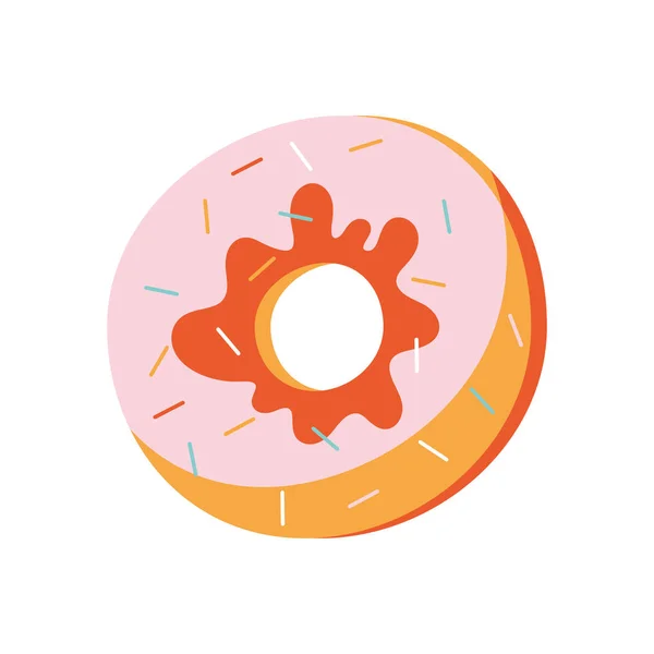 Sweet Donut Pastry Product Icon — Stockvektor