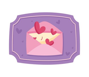 Zarf simgesi olan aşk kuponu