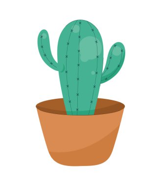 Kaktüs saksı bitkisi doğa simgesi