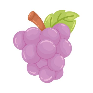 fresh grapes fruit healthy icon