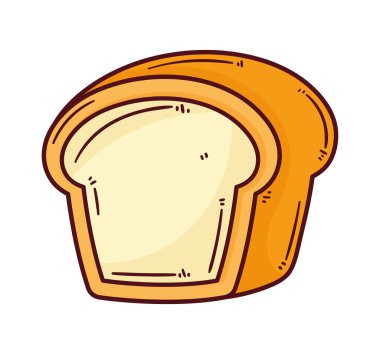 Taze ekmek porsiyon fırın simgesi