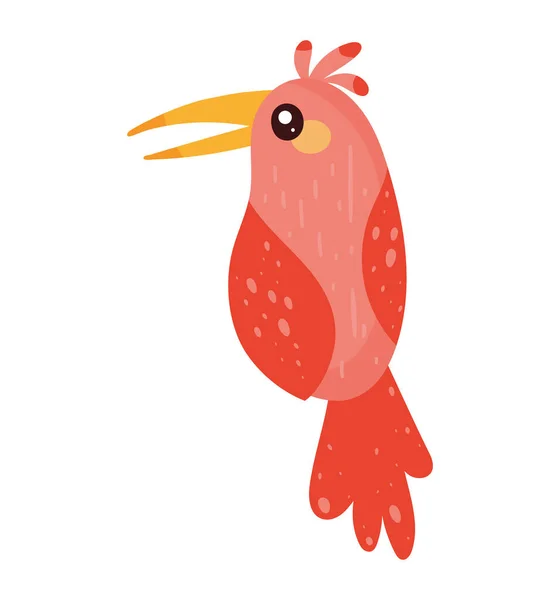 Petit Oiseau Cardinal Animal Icône — Image vectorielle