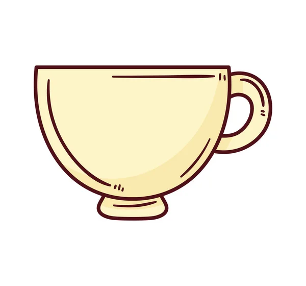 Coffee Cup Drink Ceramic Utensil — Stok Vektör