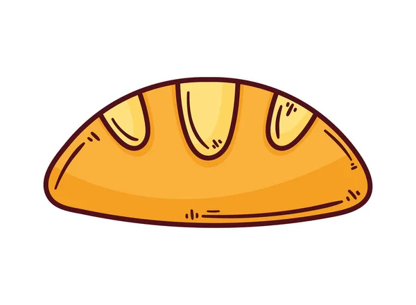 Pain Frais Boulangerie Icône Nutritive — Image vectorielle