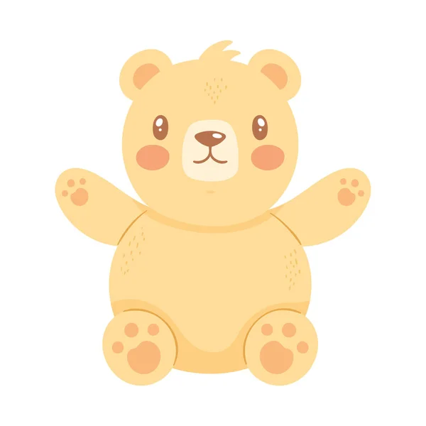 Μικρό Κίτρινο Αρκουδάκι — Διανυσματικό Αρχείο