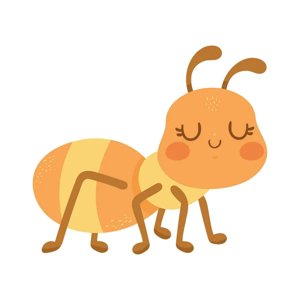 Şirin Karınca Böcek Hayvan Simgesi — Stok Vektör