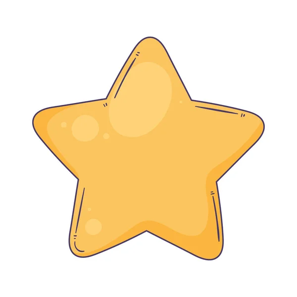 Αστέρι Κίτρινο Σύμβολο Ποιότητας Εικονίδιο — Διανυσματικό Αρχείο