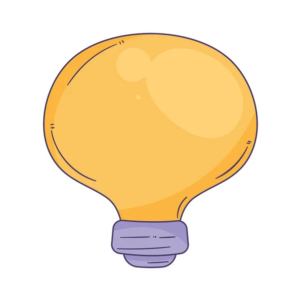 電球の光エネルギーアイコン — ストックベクタ