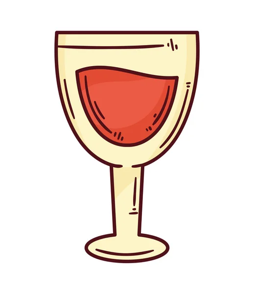 Fresh Wine Cup Drink Icon — Image vectorielle