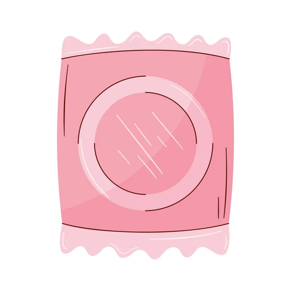 粉色包装避孕套图标 — 图库矢量图片