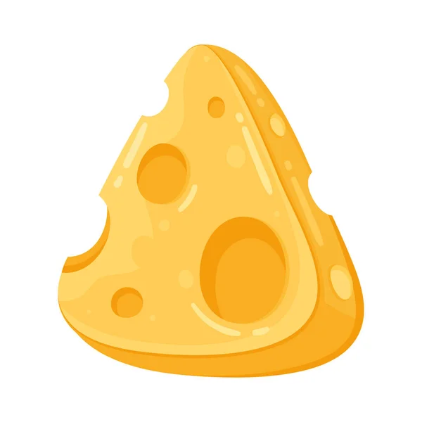 Τυρί Μερίδα Εικονίδιο Γαλακτοκομικό Προϊόν — Διανυσματικό Αρχείο