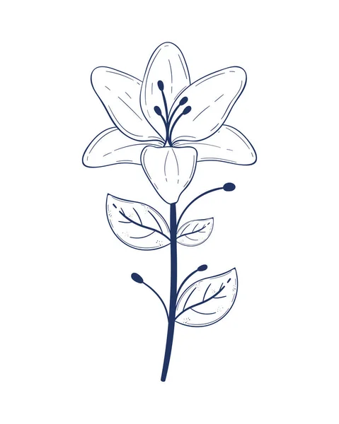 Flower Garden Sketch Style Icon — Stock Vector