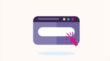Ekommerce animasyonlu web sayfası şablonu, 4k video animasyonu