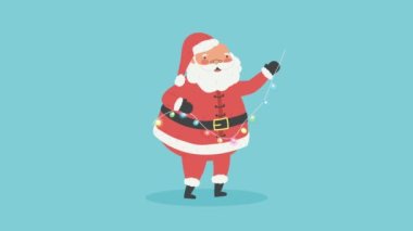 Ampullü Noel Baba animasyonu, 4k video animasyonu