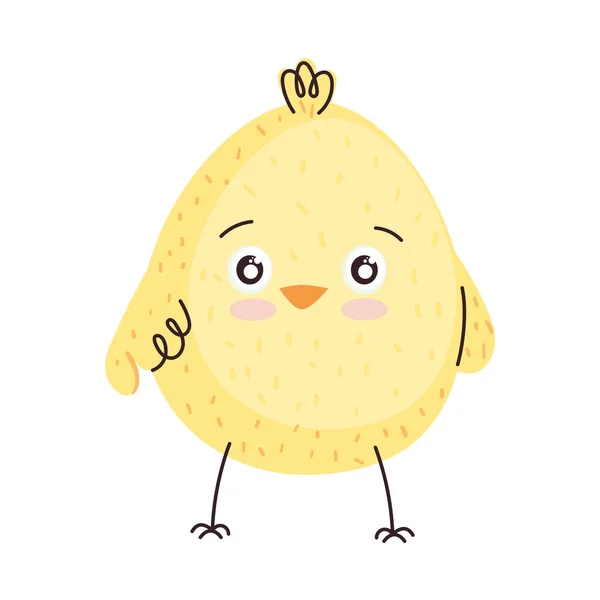 Cute Chick Animal Tender Character — Stock Vector