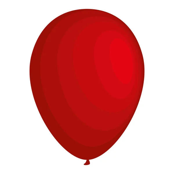 赤い風船ヘリウム浮動アイコン — ストックベクタ