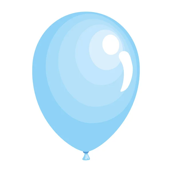 蓝色气球氦气漂浮图标 — 图库矢量图片