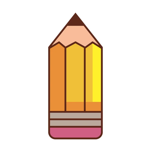Pencil Graphite Supply Icon Isolated — Stock Vector