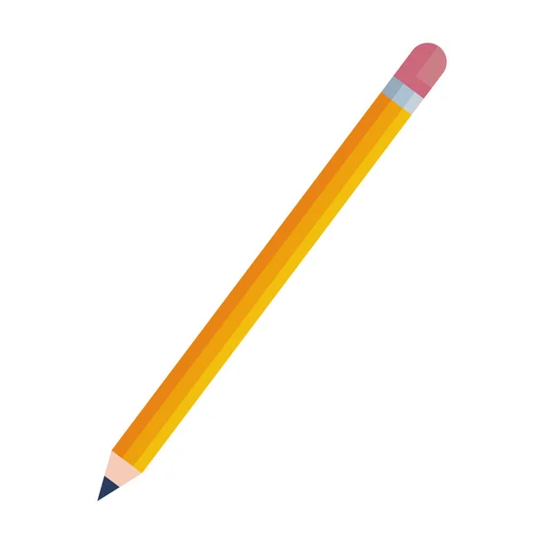 Bleistift Graphit Versorgungssymbol Isoliert — Stockvektor