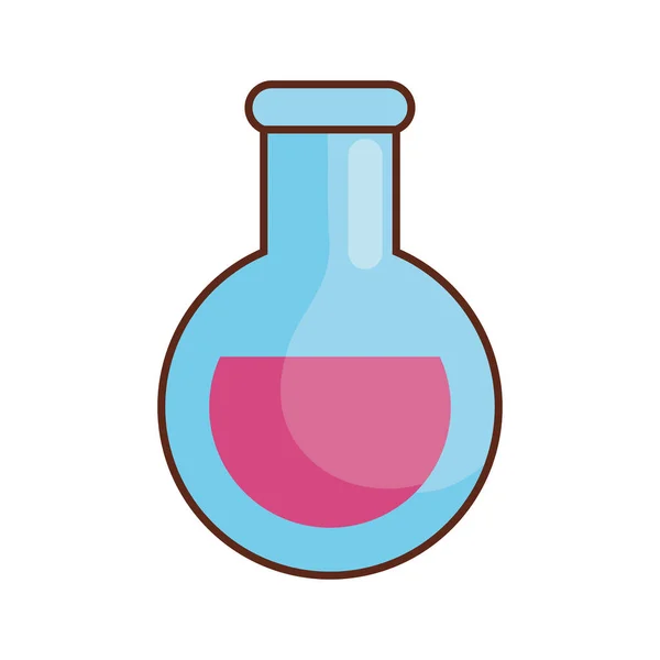 Tube Test Flask Laboratory Icon — Stock Vector