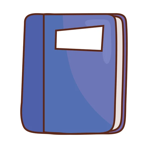 Biblioteca Libros Texto Icono Aislado — Vector de stock