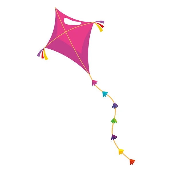 凧揚げ子供っぽいおもちゃのアイコン — ストックベクタ