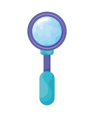 büyüteç arama simgesi izole edildi