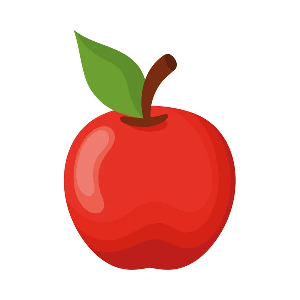 Apfel Frisches Obst Gesund Symbol — Stockvektor