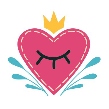 Gözü kapalı kalp simgesi