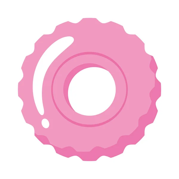 Pink Gear Cog Setting Machine Icon — Stock Vector