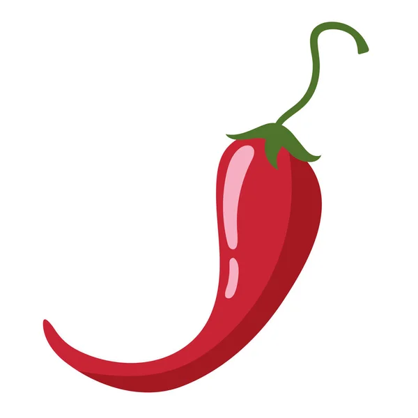 Verse Chile Peper Plantaardige Voeding — Stockvector