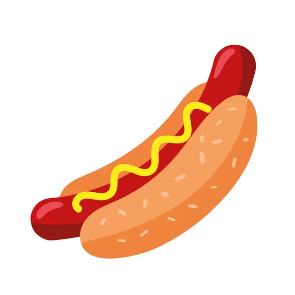Hot Dog Gyorsétterem Ikon — Stock Vector