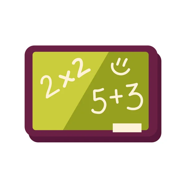 Chalkboard Math Class Supply — Stock Vector