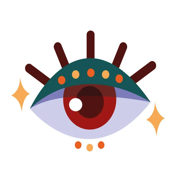 眼睛人类Boho风格图标 — 图库矢量图片