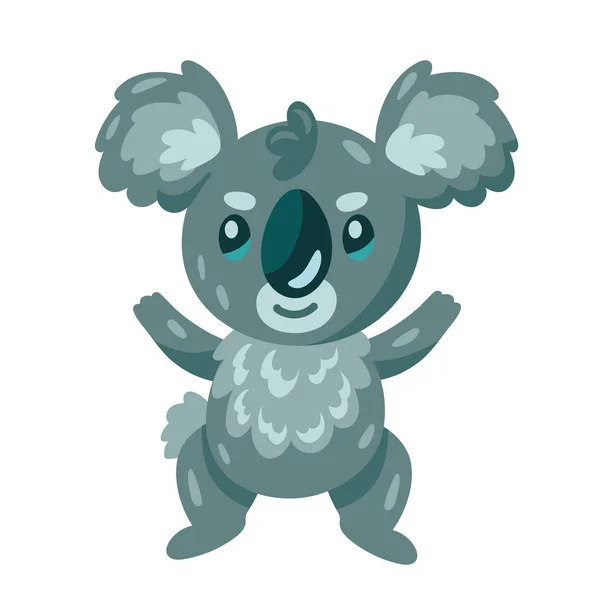 コアラの伝統的なオーストラリアの動物のキャラクターは — ストックベクタ