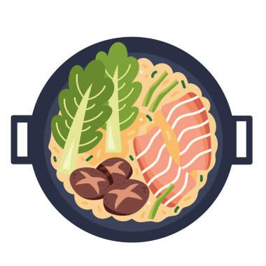 Kimchi Kore geleneksel yemek ikonu