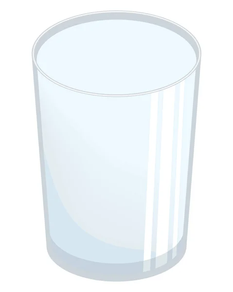 Bebida Água Ícone Vidro — Vetor de Stock