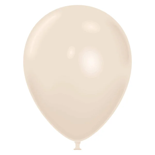 White Balloon Helium Floating Icon — Stock Vector