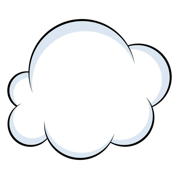 Cloud Pop Art Style Icon — стоковый вектор
