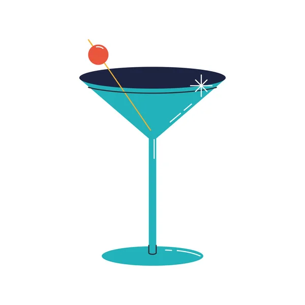 Cocktail Κύπελλο Κεράσι — Διανυσματικό Αρχείο