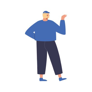 Sarışın adam arka plan karakteri