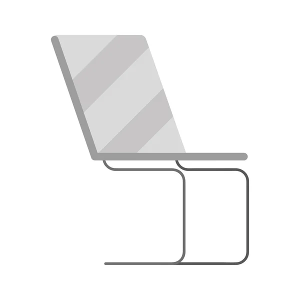 Gray House Chair Furniture Icon — Stock Vector