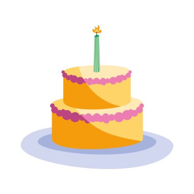 Mum ikonlu pasta doğum günü