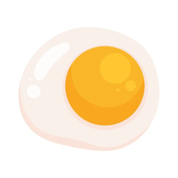 Egg Fried Breakfast Food Icon — стоковый вектор