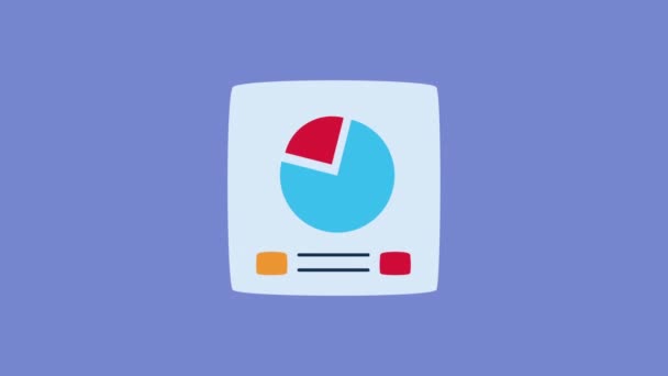 Statistics Pie Infographic Data Animation Video Animated — Stockvideo